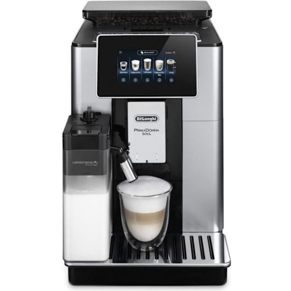 Kahvikone - DeLonghi - PrimaDonna ECAM610.55.SB - 2,2 L - 15 baaria - LatteCrema grå