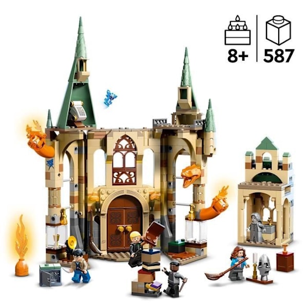 LEGO® Harry Potter 76413 Tylypahka: Vaatimusten huone, linnalelu tulikäärmehahmolla Flerfärgad