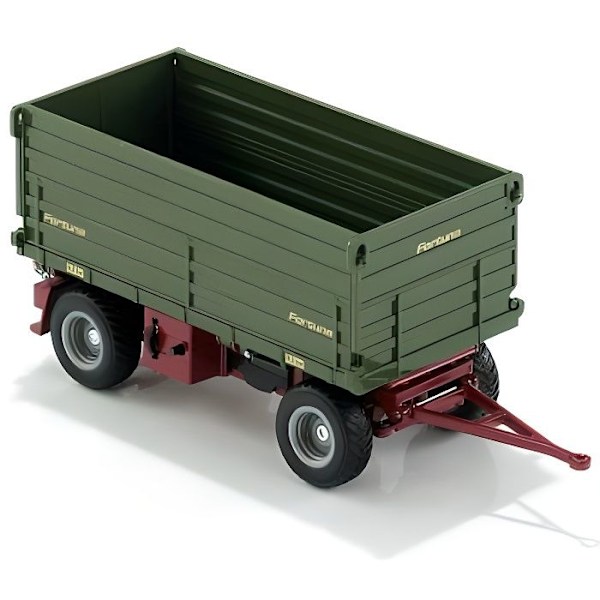 Radiostyret Bilateral Tipping Trailer - SIKU - Skala 1/32 - Grøn, Sort og Rød Grøn, sort og rød