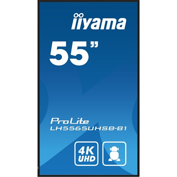 LED-taustavalaistu LCD-litteänäyttö - iiyama - iiyama ProLite LH5565UHSB-B1 - Diagonaaliluokka 55" (54,6" katseltavissa oleva) L-näyttö