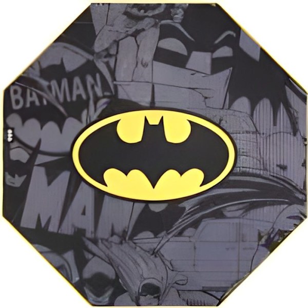 Gamer gulvunderlag - SUBSONIC - SA5590-B1 - Batman - 100x100 cms - Skridsikker, Vaskbar