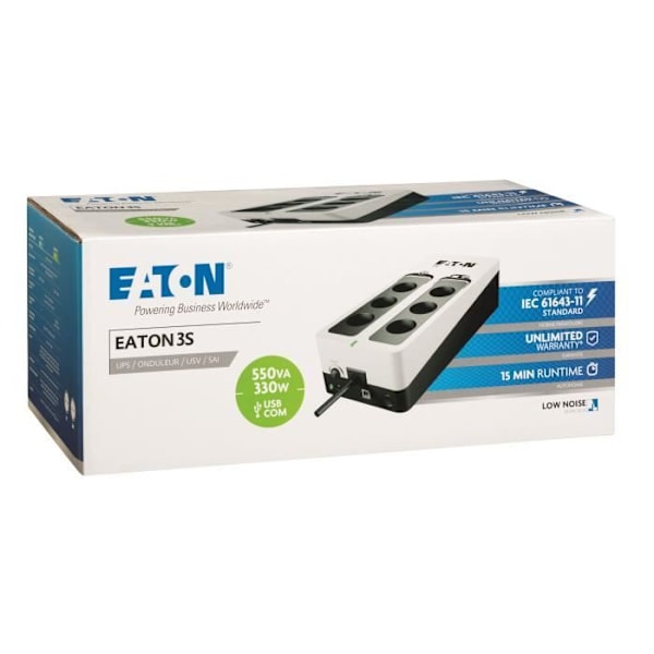 Eaton UPS UPS - Off-line UPS - 3S550F - 550VA (6 FR-pistorasiaa)