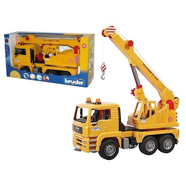 MAN Crane Truck - BRUDER - TGA 1:16 - 360°c rotation - Vipbar Grøn