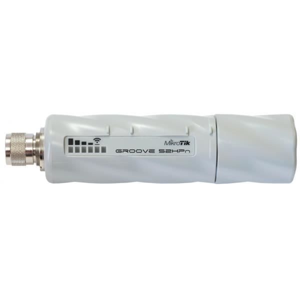 Modem og router - MIKROTIK - GrooveA 52HPn - 150 Mbit/s - 2,4 GHz - Integreret antenne Grå