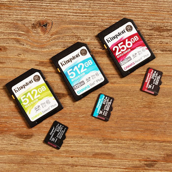 Kingston Technology Canvas Select Plus -flash-muisti 256 Gt MicroSDXC Class 10 UHS-I (256 Gt MICROSDXC CANVAS SELECT - 100R A1 C10