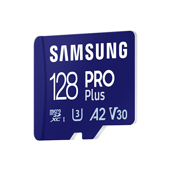 Samsung 128 GB Pro Plus Micro SDXC-hukommelseskort (2023) op til 180/130 MB/s