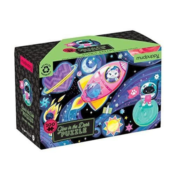 COSMISKE DRØMME 100 DELS GLOW IN THE DARK PUZZLE MUDPUPPY MP76526