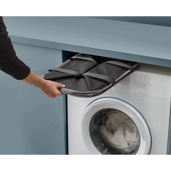Joseph joseph - 50039 - Hold-All Max Foldable Laundry Basket 55L, Durable Fabric, Moisture Resistant, Grey