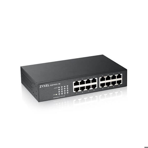 Gigabit-switch - Zyxel - GS1100-16 - 16 porte - Energispare - Stille