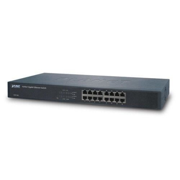 Switch - PLANET - GSW-1601 - 16 x 10/100/1000 - ohanterad - Desktop