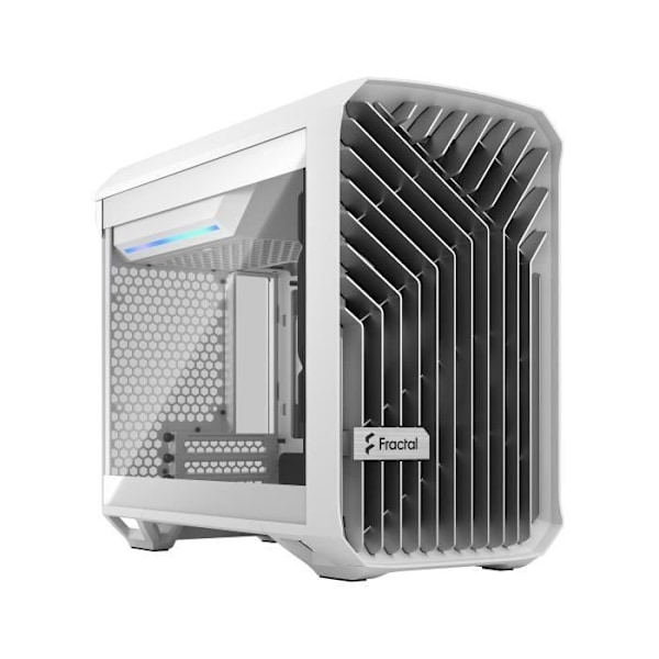 PC-taske - FRACTAL DESIGN - Torrent Nano White TG Clear Tint - White ( FD-C-TOR1N-03 )