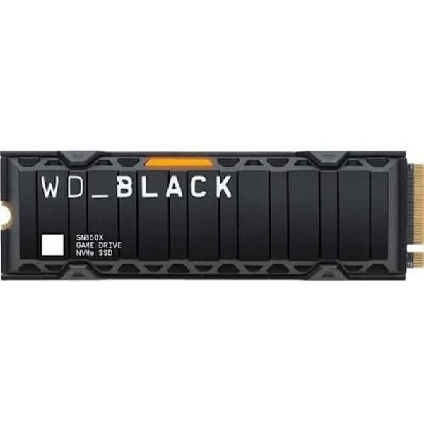 WESTERN DIGITAL SN850X harddisk - NVME SSD - 1TB intern - M2 format med radiator - Sort