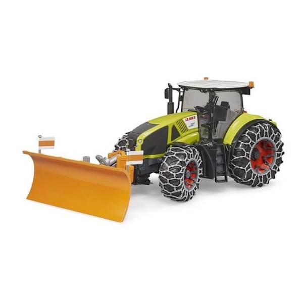 Claas Axion 950 med sne kæder og planereblad
