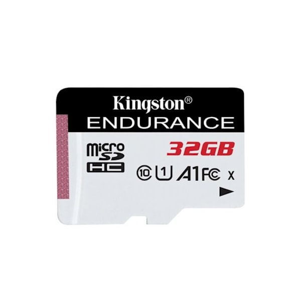 KINGSTON High Endurance Micro SDHC -kortti - 32 Gt - Luokka 10/UHS-I (U1) - 95 Mt/s luku - 30 Mt/s Space Write
