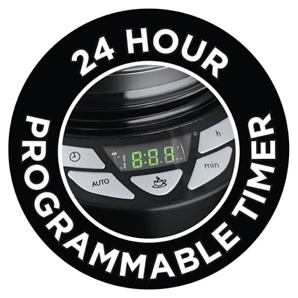 RUSSELL HOBBS 22620-56 suodatinkahvinkeitin - 1,25L - Himmeä ja kiiltävä rakenne - Musta