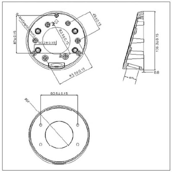 Monteringsboks - HIK VISION - DS-1281ZJ-DM23