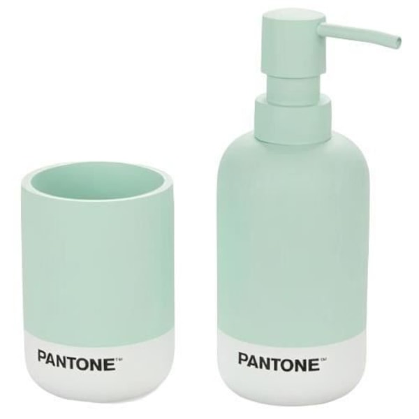 Balvi badrumstillbehörsset Pantone 17,5 cm grön 2 st