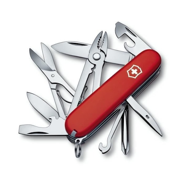 Schweizerkniv - Victorinox - Deluxe Tinker - 11 stykker - Rød - Rustfrit stål - 9,1 cm Röd