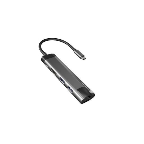 ADAPTADOR 5 IN 1 USB-C NATEC FOWLER GO 2X USB 3.0 HUB, HDMI 4K, USB-C