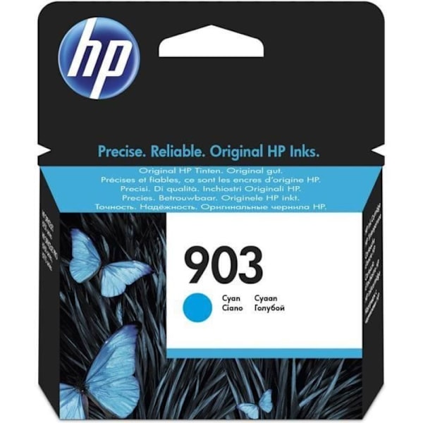 HP 903 alkuperäinen syaani mustekasetti (T6L87AE) HP OfficeJet Pro 6950/6960/6970