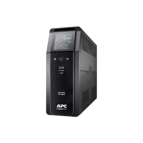 UPS - APC - BR1600SI - 1600 VA - 960 W - 8 lähtöä AC - Rivityyppinen interaktiivisuus