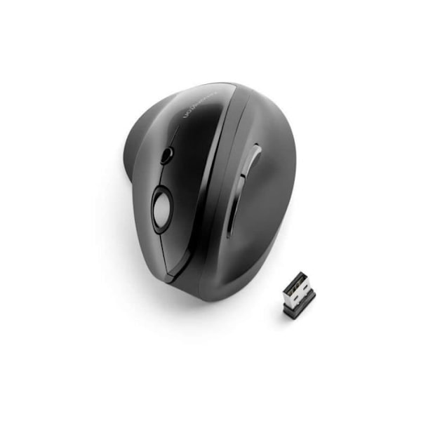 Pro Fit Ergo Vertical Wireless Mouse - KENSINGTON - Ergonomisk - Til højrehåndede brugere - 6 knapper - Sort