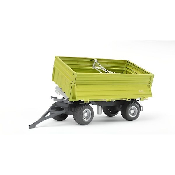 Fliegl Tiptrailer - BRUDER - Dobbelt niveau - 4 hjulstræk - Drenge - Fra 3 år Grön