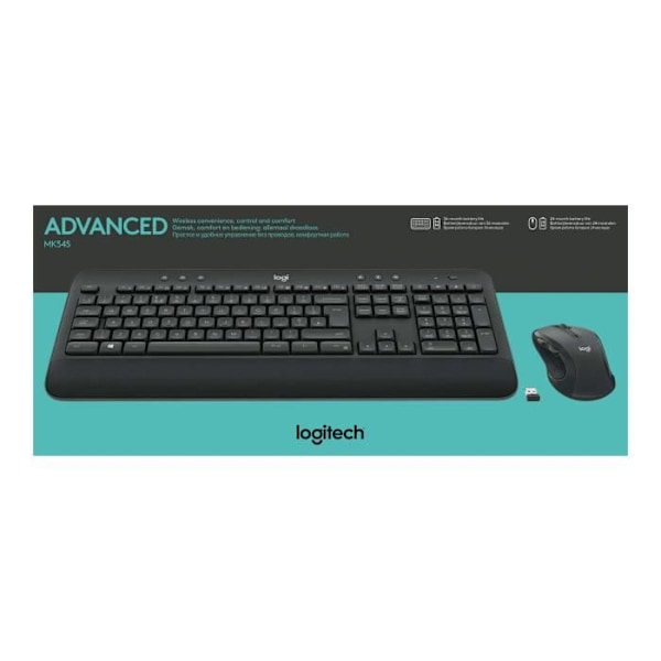 Logitech MK545 Advanced Wireless Keyboard and Mouse Combo – 2,4 GHz – saksa