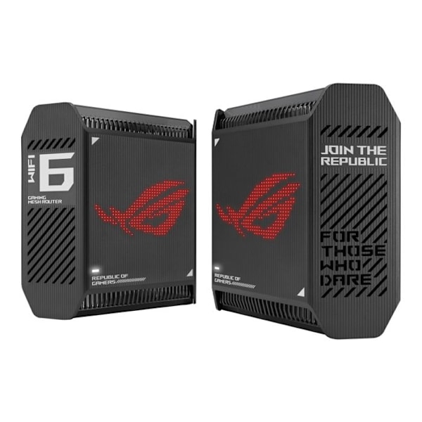 Mobile routers - Asus - GT6 (B-2-PK) - Tri-band Wi-Fi 6 - 9 sisäantenneja - Valkoinen musta
