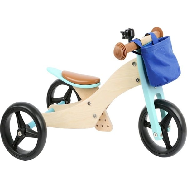 Tasapainopyörä-kolmipyörä 2 in 1 Turquoise Sort, beige og blå