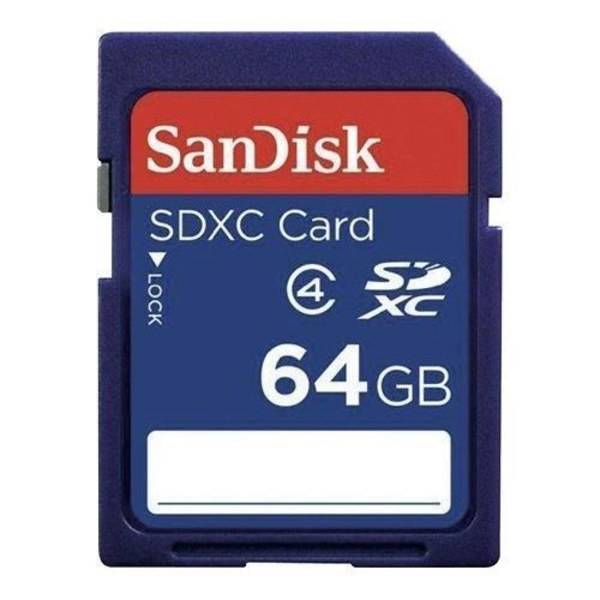 SANDISK 00114820 SDXC-muistikortti - "Standard" - 64 Gt - Cl.4