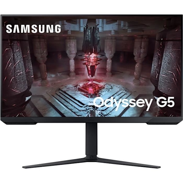 PC Gamer-skærm - SAMSUNG - ODYSSEY G5 S32CG510EU - 32" WQHD - VA-panel - 1 ms - 165 Hz - HDMI / DP - FreeSync Premium Sort
