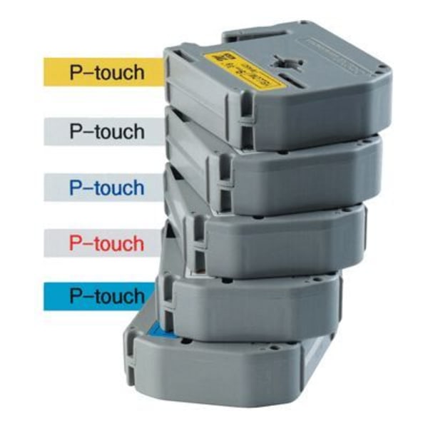 BROTHER P-TOUCH TZE-161 lamineret tape - sort / gennemsigtig - 36 mm
