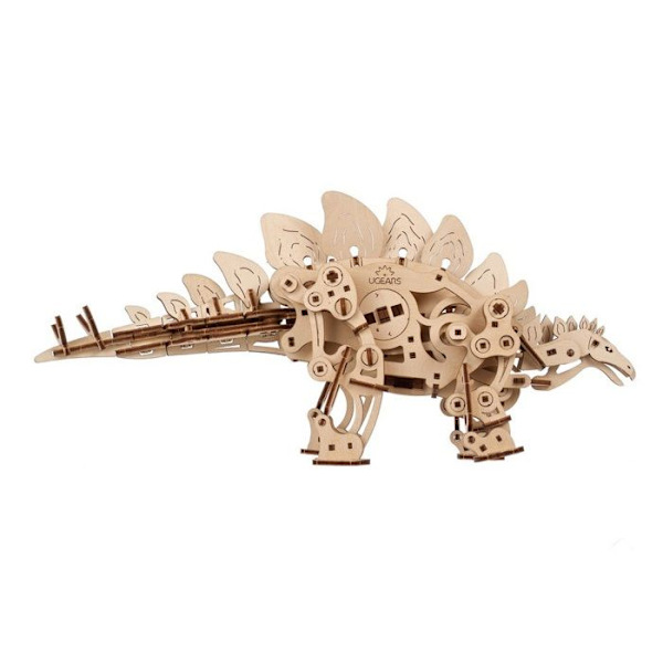 Stegosaurus - Ugears - 3D puzzle i træ Beige