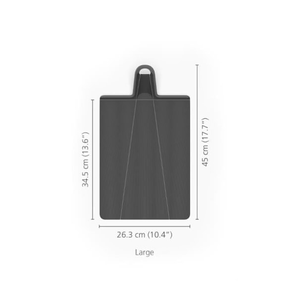 Skärbräda - Joseph Joseph - Chop2Pot Plus - Fällbar - Svart - 450 mm x 263 mm Svart