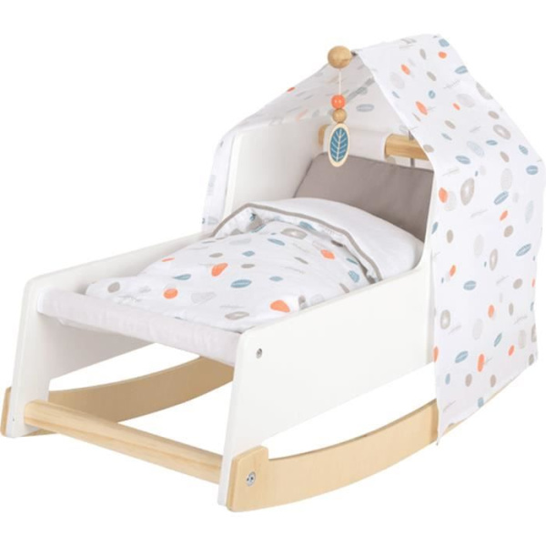Small Foot dukke vugge Little Button junior 54x28 cm hvidt træ