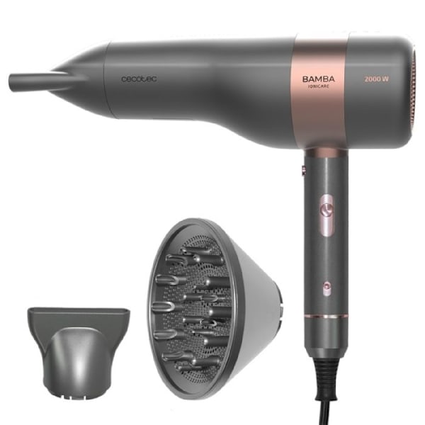 Cecotec Hårtørrer BLDC IoniCare 6000 RockStar Vision Grå, Roseguld