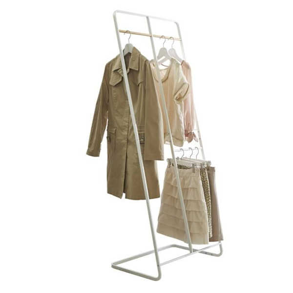 Bred knagerække H163 cm - 61 X 45 X 163 - Calicosy - Hvid
