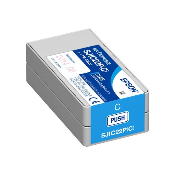 EPSON blækpatron - Cyan - Til TM-C3500 - Epson DURABrite Ultra - Pakke med 1