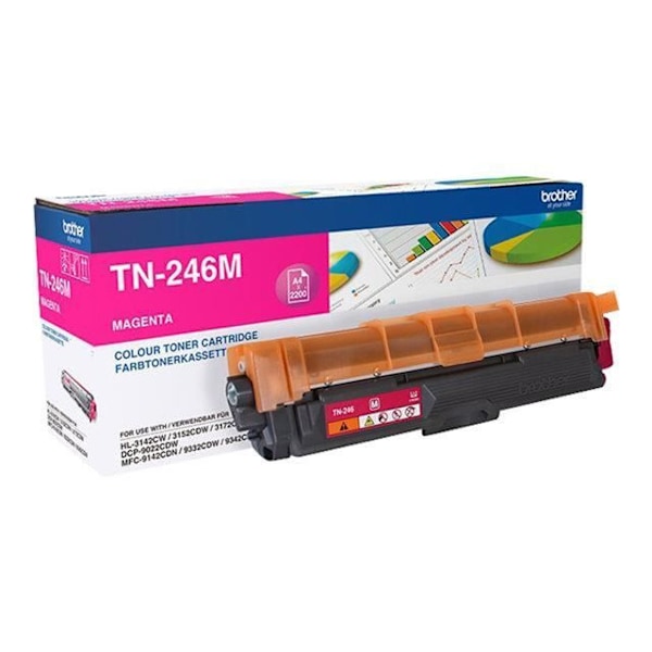 BROTHER TONER TN-246M MAGENTA (CA. 2200 SIDER) - S