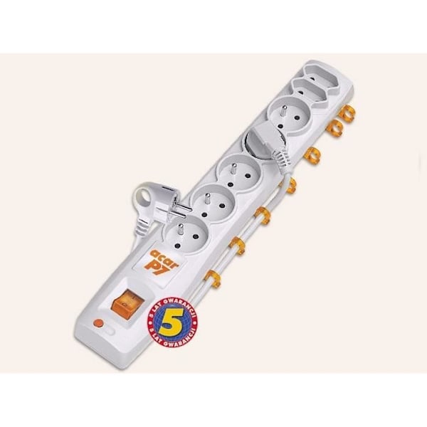 ACAR P7 SURGE PROTECTOR 1,5M (GRÅ) HSK DATA ACAR P7-SZARY