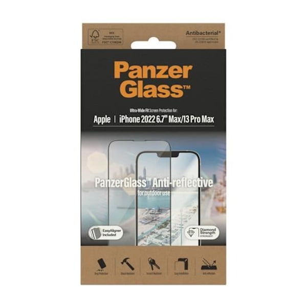 PanzerGlass Anti-Glare Skyddsglas för iPhone 14 Plus/13 Pro Max