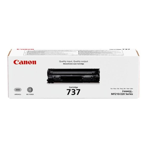 Canon 737 Sort original tonerpatron til i-SENSYS LBP151, MF216, MF217, MF231, MF232, MF237, MF244, MF247, MF249; Satera…