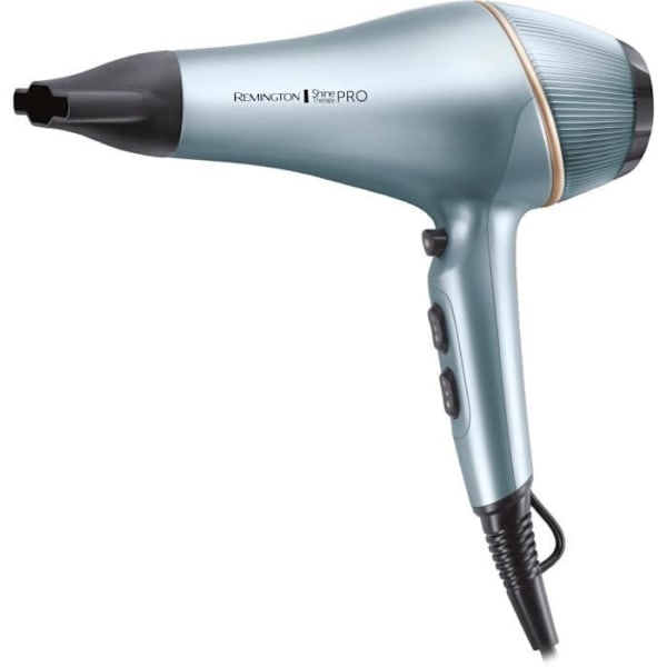 Hårtørrer - REMINGTON - AC9300 AC ShineTherapy Pro - 2200 W - 2 hastigheder - Blå Blå