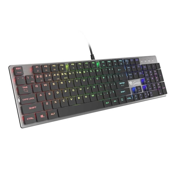 GENESIS THOR 420 RGB AZERTY USB KEYBOARD AMERICAN ENGLISH SILVER (NKG