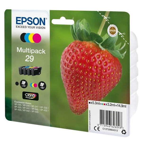 Epson mustepatruuna STRAWBERRY PACK 4CL