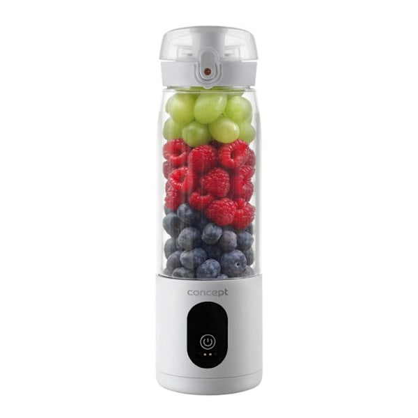 Blender Concept SM4000 Personal Blender 600 ml, Li-Ion genopladeligt batteri, Hvid, FitMaker Vit