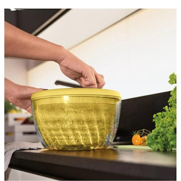 GUZZINI Essoreuse 26 cm Spin & Store gul