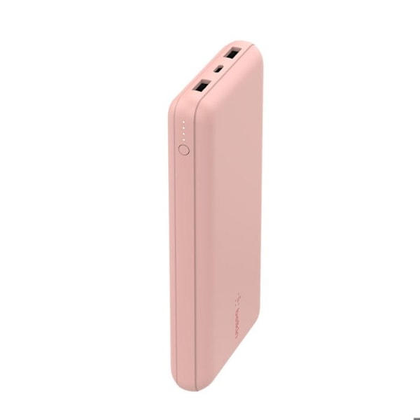 TELEFON, Power bank, POWER BANK STANDARD, Belkin 20k Power Bank Usb-a&c 15w Pink Gd specifikationer hovedfarve Pink Antal