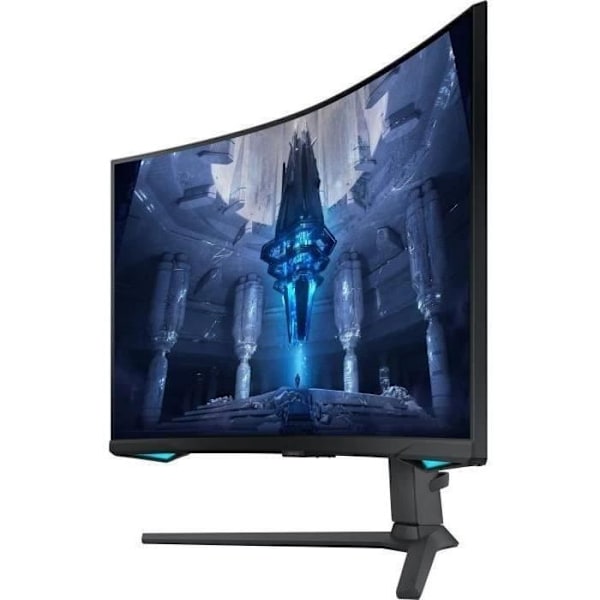 Kaareva PC-pelinäyttö - SAMSUNG - ODYSSEY NEO - G7 G75NB S32BG750NP - 32" UHD 4K - VA-paneeli - 1 ms - 165 Hz - HDMI / DP - FreeSync musta